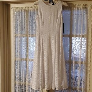 Tiana B. White Lace Sleeveless Dress NWT Size 6